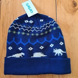 NEW!  CARTER'S DINOSAUR WINTER HAT Size 4-7